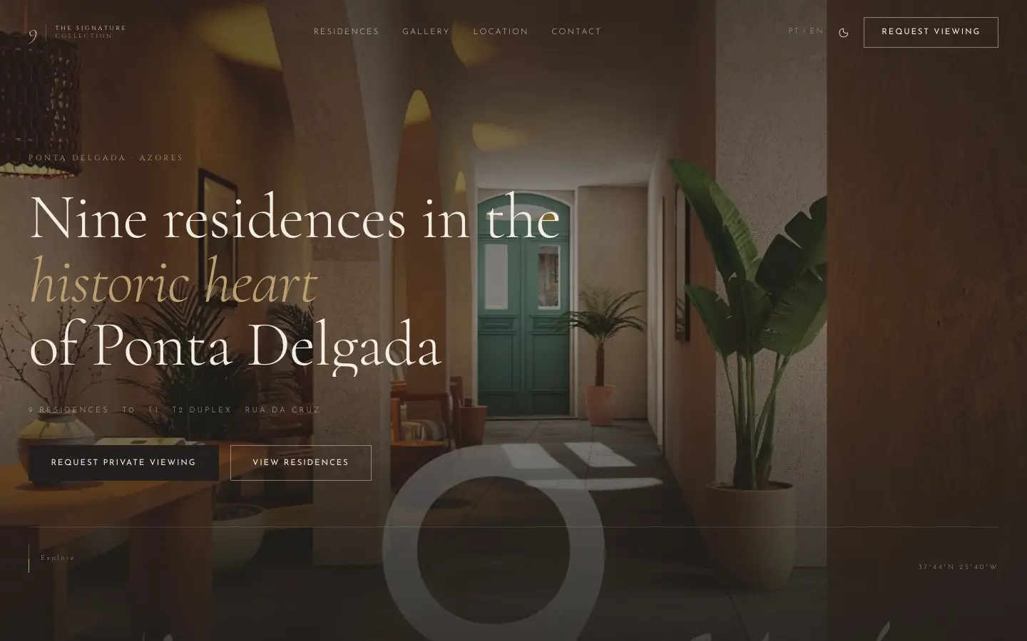The 9 Residences — captura do website